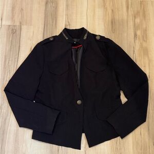 Worthington Black Military Style blazer Jacket